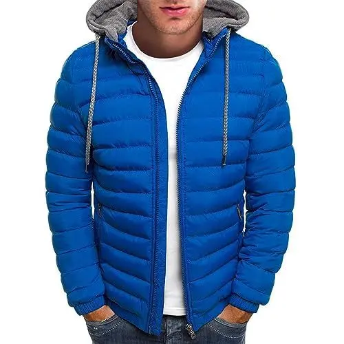 Produktbild: Herbstjacke Herren Winterjacken Herren Jacke Herren Fliegerjacke Herren Winterjacke Herren Lang Leichte Daunenjacke Steppjacke Herren Wasserdicht Herren Lederjacke Jacket Türkis 2Xl
