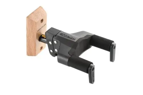 Produktbild: HERCULES Stands GSP38WB PLUS AGS Guitar Wall Hanger with Wood Base, schwarz