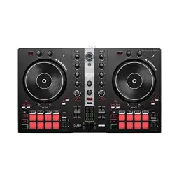 Produktbild: Hercules DJControl Inpulse 300 MK2 – USB-DJ-Controller – 2 Decks mit 16 Pads und eingebauter Soundkarte