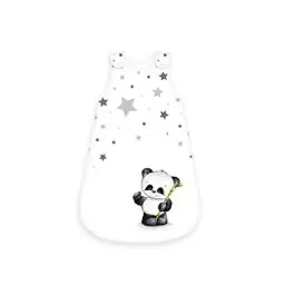 Produktbild: Herding Baby Best Baby-Schlafsack, Panda Motiv, 90 cm, Seitlich umlaufender Reißverschluss und Druckknöpfe, Weiß