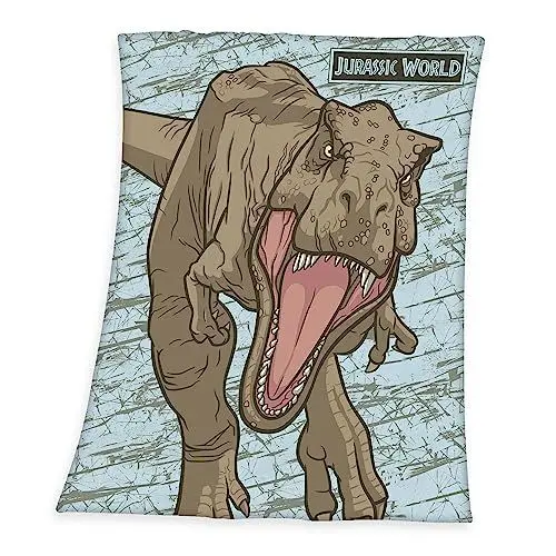 Produktbild: Herding Fleecedecke Jurassic World, 130 x 170 cm, 100% Polyester, Fleece