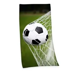 Produktbild: Herding Fußball Badetuch, Young Collection, 75 x 150 cm, Baumwolle, Mehrfarbig