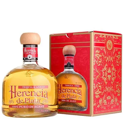 Produktbild: Herencia de Plata Anejo Tequila 38%, Premium Tequila aus Mexiko (0,7 L)