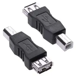 Produktbild: Herfair USB A zu B Adapter, USB 2.0 A Weiblich zu USB B Drucker Männlich Konverter für Drucker, Scanner, Faxgerät, Mehr (USB A Weiblich zu B Männlich, 2Pack)