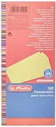 Produktbild: Herlitz 10843613 Trennstreifen, 100-er Packung, Gelb