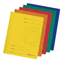 Produktbild: Herlitz 11037181 Schnellhefter A4 Karton gefaltet farbig sortiert ,10 Stück (1er Pack)