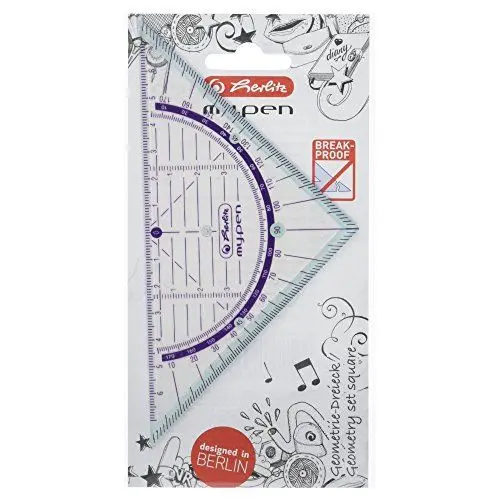 Produktbild: Herlitz Geometriedreieck, my pen, 16 cm, farblich sortiert
