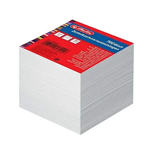 Produktbild: Herlitz 1603000 Zettelkastenersatzeinlage 9 x 9 cm, 700 Blatt, weiß