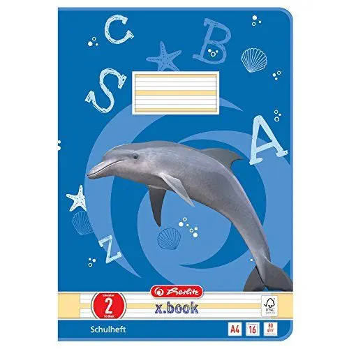 Produktbild: Herlitz Schulheft x.book A4, Lineatur 2, 2. Klasse, 16 Blatt, 10 Stück