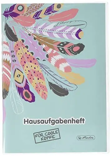 Produktbild: Herlitz 50016525 Aufgabenheft A5, 48 Blatt Federn