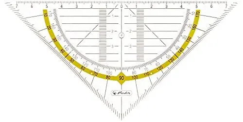 Produktbild: Herlitz 8700304 Geometrie-Dreieck aus transparenter Kunststoff, klein