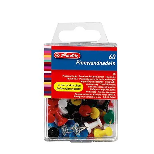 Produktbild: Herlitz 8770406 Pinnwandnadel 23 mm, 60er Box