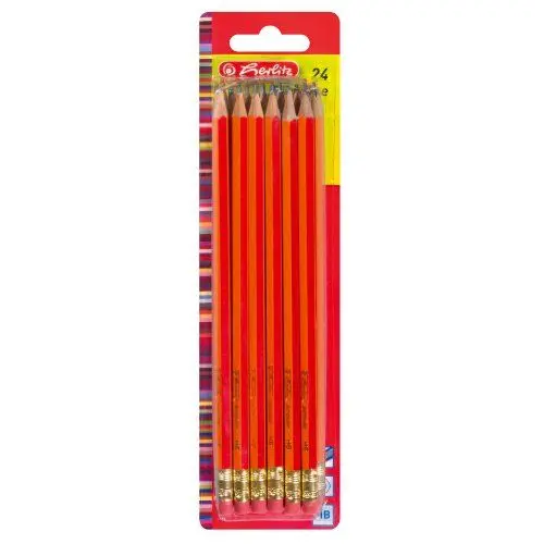 Produktbild: Herlitz 8850604 Bleistifte Scolair HB mit Tip 24 Stück FSC Holz, lackiert