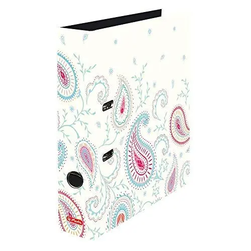 Produktbild: Herlitz Ordner maX.file A4, 8 cm Rückenbreite, Motiv Paisley White