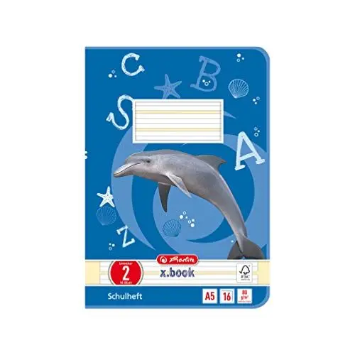 Produktbild: Herlitz Schulheft A5 Lineatur 2 mit Motiv, 16 Blatt