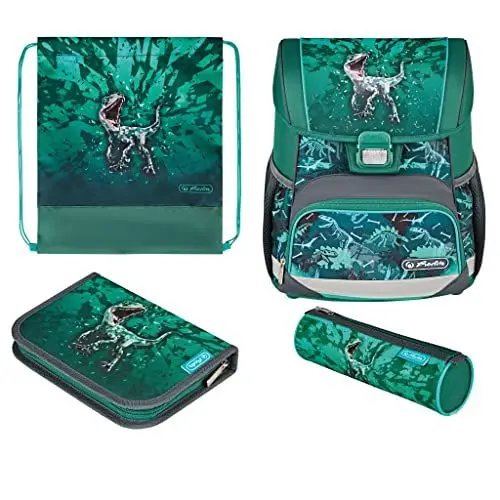 Produktbild: Herlitz Schulranzen Loop Plus Green Rex, 1 Stück