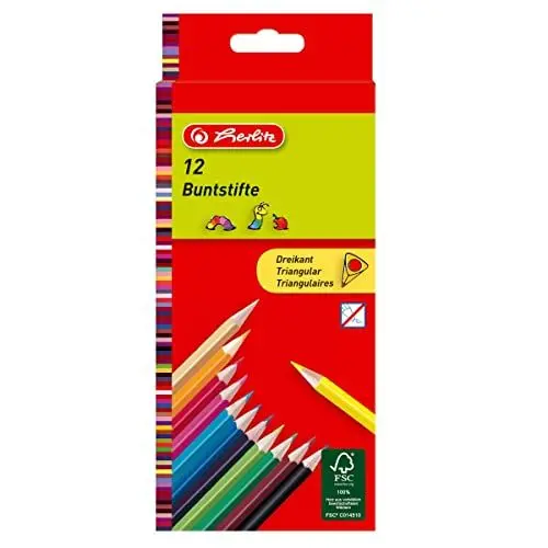 Produktbild: herlitz Dreikantbuntstifte lackiert/10412021 Inh.12