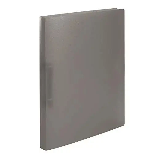 Produktbild: HERMA Ringbuch A4 Grau Transluzent, schmal, 2 Ringe, 25 mm breit, Ringordner aus Kunststoff mit Niederhalter für Kinder, Jungen und Mädchen