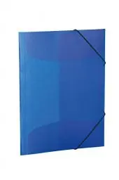 Produktbild: HERMA Sammelmappen A4 Blau Transluzent Set, 3 Stück, Eckspanner-Mappen aus Kunststoff mit Gummizug und Innenklappen für Kinder, Jungen und Mädchen