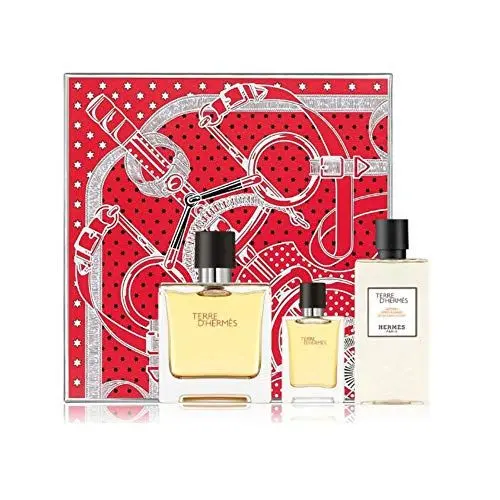 Produktbild: Hermes Terre D'Hermes Parfum Spray 75 ml + 12,5ml Parfume Spray+ 40ml After Shave Lotion