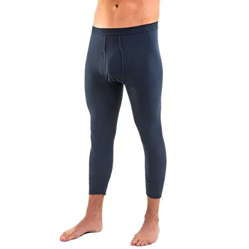 Produktbild: HERMKO 3440 2er Pack Herren 3/4-lange Unterhose (Weitere Farben) Bio-Baumwolle, Größe:D 7 = EU XL, Farbe:Marine