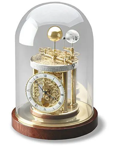 Produktbild: Hermle Uhrenmanufaktur Tischuhr, Braun, Ø 21cm x 28,5cm