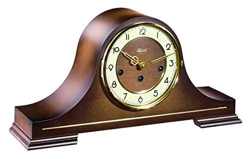Produktbild: Hermle Uhrenmanufaktur Tischuhr, Holz, Braun, 21,5cm x 43cm x 11cm
