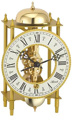 Produktbild: Hermle Uhrenmanufaktur Tischuhr, Schmiedeeisen, Gold, 24cm x 13cm x 9,5cm