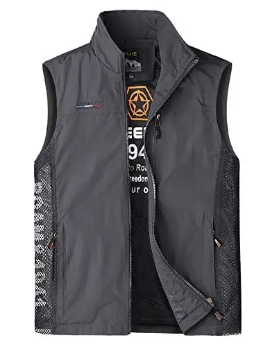 Produktbild: Herothorn Herren Anglerweste Outdoor Weste mit Vielen Taschen Leichte Sommerwesten Ärmellose Jacke Safari Jagd Fotografie Funktionsweste
