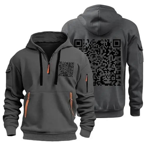Produktbild: Herren Hooded Einfarbig Vordertasche Sweatshirt Freizeit Leicht Soft Kordelzug Sweatshirt für Männer Hoodie Slim Fit Kordelzug Sweatshirts Grau XL