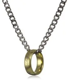 Produktbild: Herr der Ringe Schmuck by Schumann Design Der eine Ring Stahl vergoldet an Kette Edelstahl 1007-001