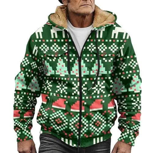 Produktbild: Herren Arbeitsjacke Winter Motorradjacke Herren Arbeitskleidung Herren coat Jacke Herren Strickjacke Herren Mit Kapuze 90Er Jahre Jacke College Jacke Herren Winter Herren Bekleidung Sale