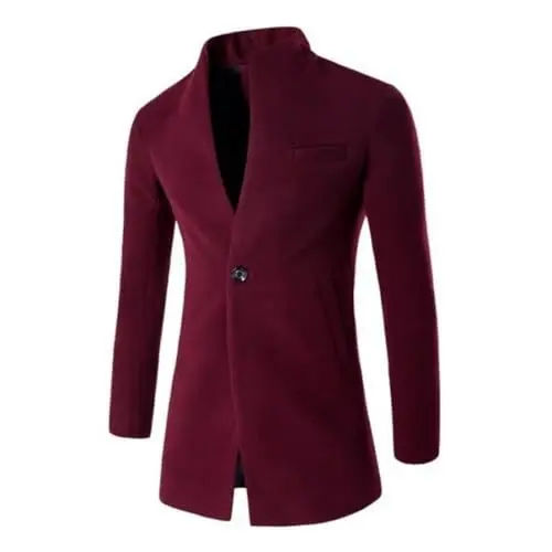 Produktbild: Herren Blazer Stehkragen Winter | Bouclejacke Männer Cordjacke Einknopf Business Herrenjacken Slim Fit mit Taschen Lässig Sakko Businessjacken Mode Arbeitsjacke Elegant M-3XL