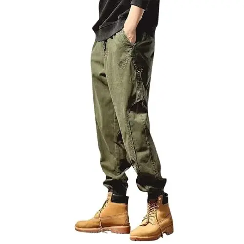 Produktbild: Herren Cargohosen Taktische Hose mit Taschen Militär Outdoorhose 2024 Freizeithose Hose Leichte Arbeitshosen Radlerhose Lässig Haremshose Wanderhose Jogginghose Pant Streetwear(#B Grün,XXL)