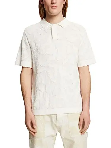 Produktbild: ESPRIT Herren 033eo2k303 Polohemd, 110/Off White, XL