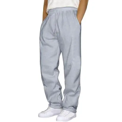 Produktbild: Herren Freizeithose Jogginghose Einfarbig Lauf Fitnesshose Rettungsdienst Hose Rot Gelb (GY2, XXXL)