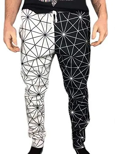 Produktbild: Herren Frühling Herbst Mode Karottenhose Lang Hosen Casual Trend Kordelzug Trousers Freizeithose Bleistift Hosen (Schwarz,XL)