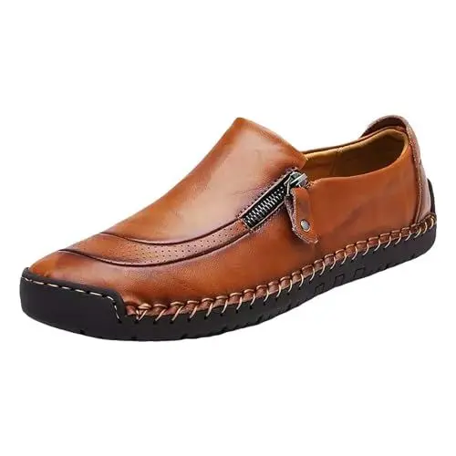 Produktbild: Herren Haferlschuhe, Trachtenschuhe aus echtem Leder Für Oktoberfest, Feierlichkeiten und Events Herren Schnürschuhe Männer Businessschuhe Schwarze Schuhe Herren Treckingschuhe