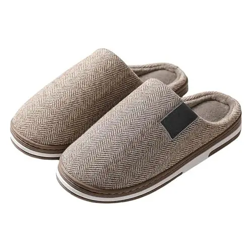 Produktbild: LinRim Damenschuhe Sneaker Schwarz Unterseite Herren Hausschuhe Samt Hausschuhe Warme Hausschuhe Weihnachts Hausschuhe Damen Schuhe Mit Absatz Schwarz Elegant (Coffee, 40)