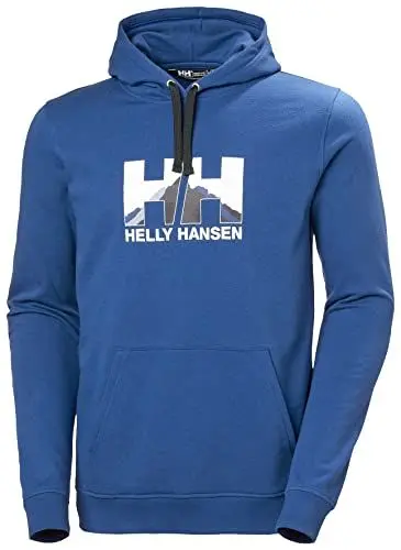 Produktbild: Herren Helly Hansen Nord Graphic Pull Over Hoodie, Tief Fjord, XL