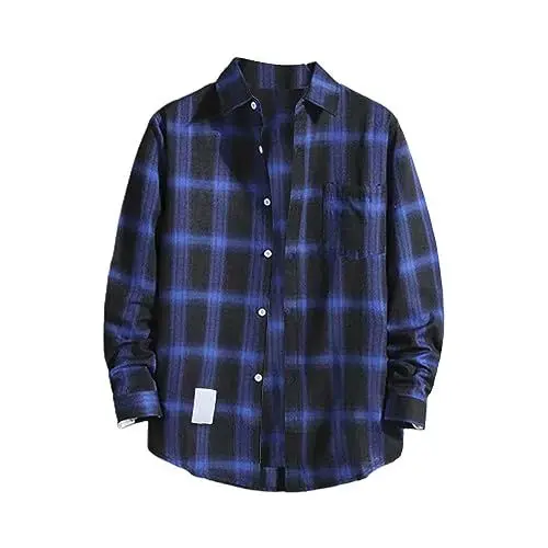 Produktbild: Herren Hemd Männer Set Hemd Herren Billig Langarm Hemd Tops Herren Strickjacke (Blue, M) Herren Hemd 3 Teilig Spring Deal Days
