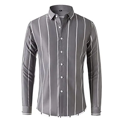 Produktbild: Herren Hemd formelle Freizeithemd Businesshemden Freizeithemden Langarm Klassisch Regular Fit Hemden Herren Hemden Langarm Uni Herren Hawaii Hemd Arbeitshemden Herren Langarm Extra Lang