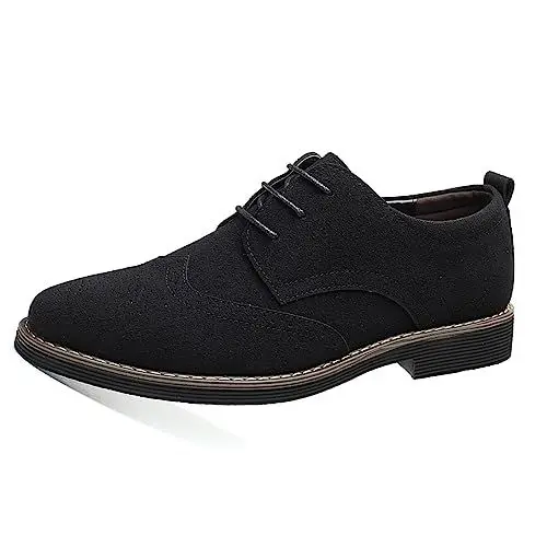 Produktbild: Herren Hochzeit Brogue Schuhe Anzugschuhe Derby Schnürhalbschuhe Oxfords Klassische Business Schuhe Schwarz 47