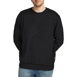 Produktbild: Herren Jack & Jones Basic Sweater Plus Size Langarm Sweatshirt Pullover Übergröße Jumper JJEBASIC, Farben:Schwarz, Größe Pullover:7XL