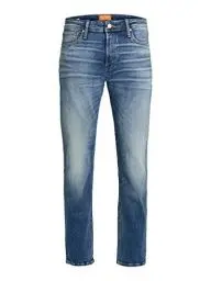 Produktbild: Herren Jack & Jones Comfort Fit Jeans Mike ORIGINAL JOS Mid Waist Reg Basic, Farben:Blau, Größe Jeans:36W / 36L
