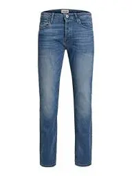 Produktbild: JACK & JONES Herren Jeans Tim Straight Legs Slim Fit Flat Front Tim ORIGINAL, Farben:Blau-2, Größe Jeans:34W / 36L