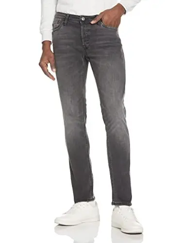 Produktbild: Herren Jack & Jones Slim Fit Jeans Glenn Skinny Tapered JJI Glenn ORIGINAL AM, Farben:Schwarz-2, Größe Jeans:33W / 30L