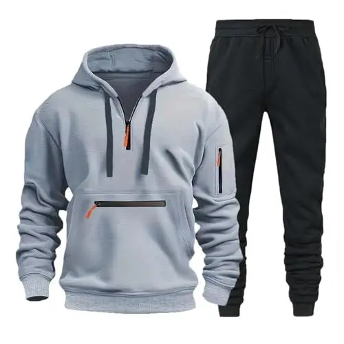 Produktbild: Herren Jogginganzug,Fussball Trainingsanzug Herren,Jogginganzug Herren Baumwolle,Retro Jacke,Cargo Jogginghose Herren,Sportanzug Herren Baumwolle,Jogginganzug Herren,Jogginganzug Herren