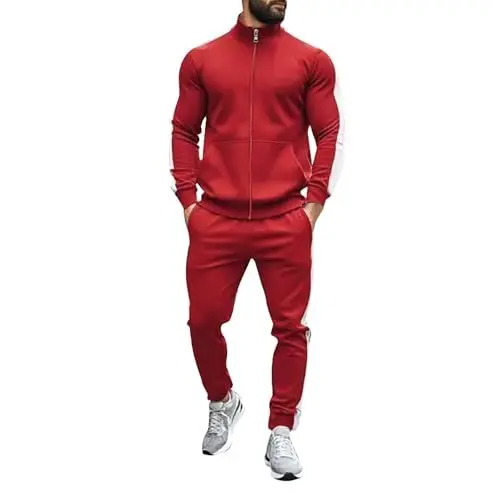 Produktbild: Herren Jogginganzug,Herren Hausanzug,Champion Jogginganzug Herren,Cargohose Herren,Jacket Herren,Sport Herren Kleidung,Men's Tracksuits,Fussball Set,Freizeit Anzug Herren,Trainingsanzug