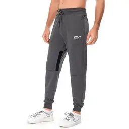 Produktbild: Herren Jogginghose Trainingshose Fitness Slim Fit Hose mit Reißverschluss Taschen, Baumwolle Sweathose Freizeithose Lang mit Kordelzug, Jogginghose Herren Fitnessstudio und draußen